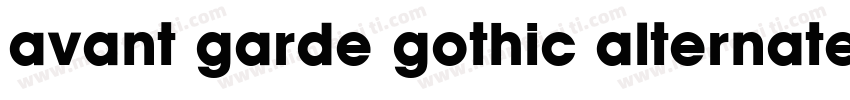 avant garde gothic alternate字体转换